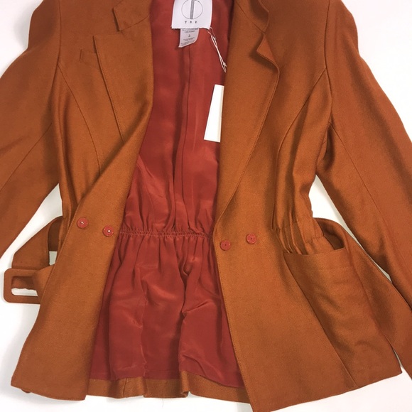 Tre by Natalie Ratabesi The Venus Jacket in Rust NWT Size 2 - Picture 6 of 9